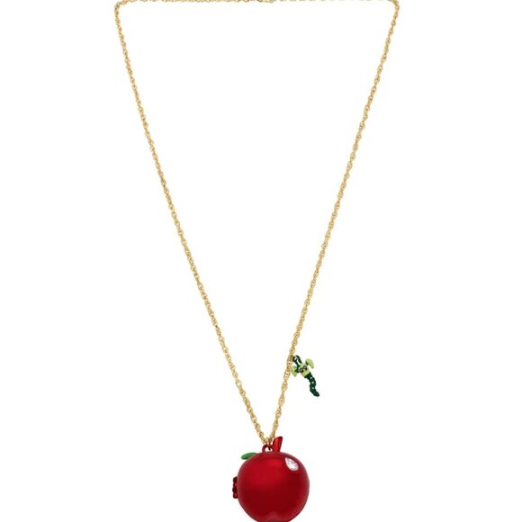 Betsey Johnson Jewelry - Betsey Johnson Red Apple Pendant Necklace